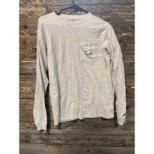 Roger Williams University Hawks Men's‎ League Long Sleeve Gray Shirt Size L